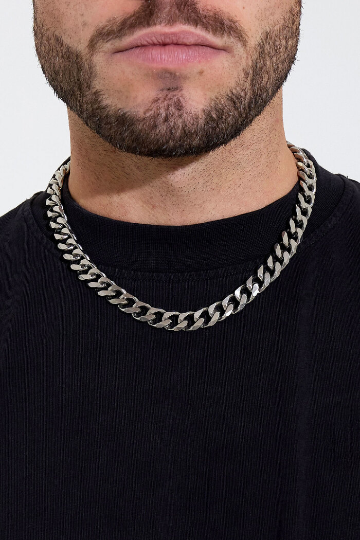 Men's necklace, coarse link - silver Picture3